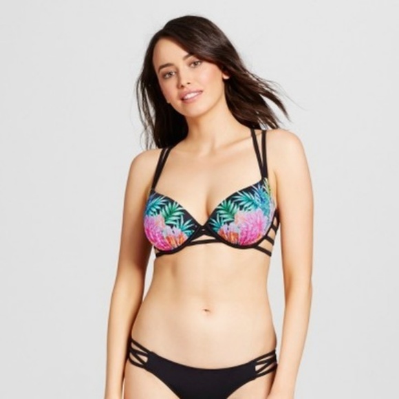 cross back bikini top with underwire